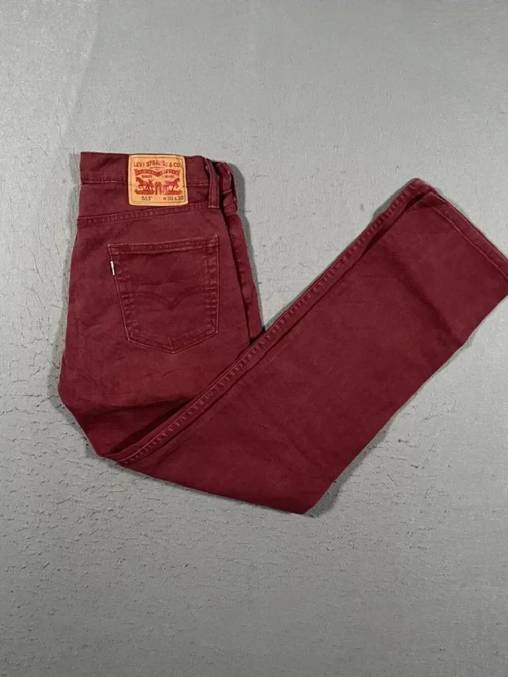Levi’s 513 Pink Slim Straight Denim Jeans W30 L30